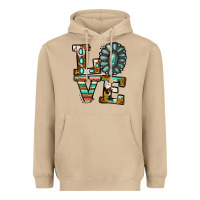 Mushroom turquoise serape love Heavyweight Hoodie - Jasminsmagicworld