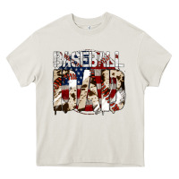 Cream baseball dad Heavy Core Tee - Jasminsmagicworld