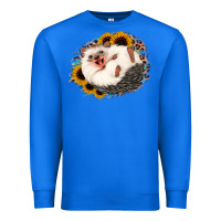 True Royal happy hedgehog sunflower leopard Premium Sweatshirt - Jasminsmagicworld