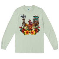 Matcha farm life rooster Long Sleeve Tee - SublimationCraftShop