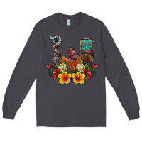 Smoke farm life rooster Long Sleeve Tee - SublimationCraftShop