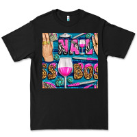 Black nail boss money hand and wine with gemstone leopard and zebra seamless Premium Tee - BundleAndBundleShop
