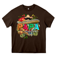 Chocolate Brown Papacita Heavy Core Tee - FaDigitalArtStudio