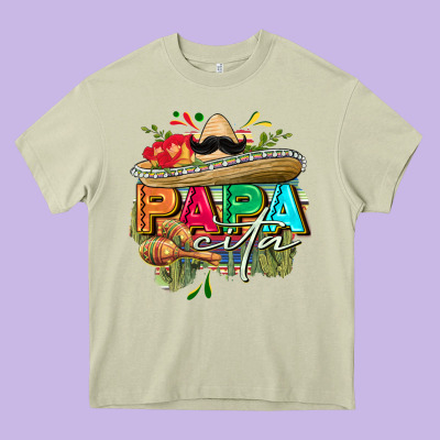 Papacita Heavy Core Tee Designed By Fadigitalartstudio