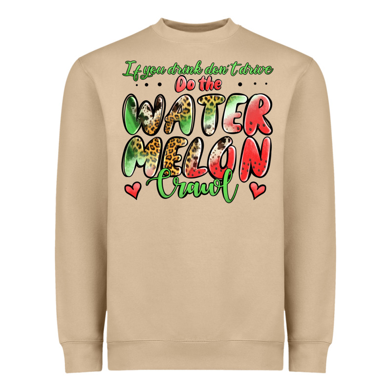 Watermelon Crawl Heavyweight Sweatshirt by Jasminsmagicworld | Teevron