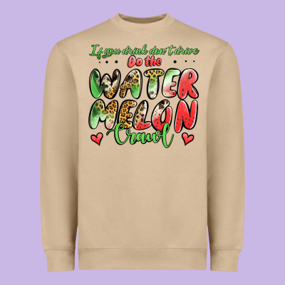 Watermelon Crawl Heavyweight Sweatshirt Designed By Jasminsmagicworld