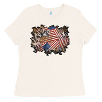 4th Of July Background Ladies Tee | Teevron