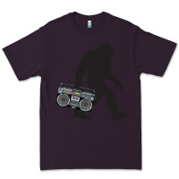 Plum bigfoot beatbox boom box retro   bigfoot boom box Premium Tee - DesigneFamous