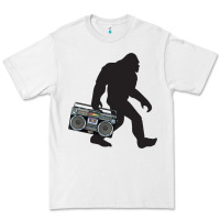 White bigfoot beatbox boom box retro   bigfoot boom box Premium Tee - DesigneFamous