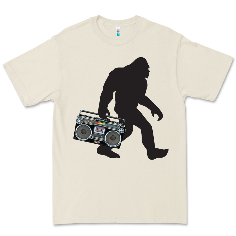 Bigfoot Beatbox Boom Box Retro   Bigfoot Boom Box Premium Tee by DesigneFamous | Teevron