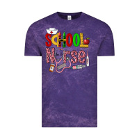 Cloud Purple School Nurse Vintage Tee - LillyAllenDesigns