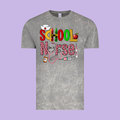 School Nurse Vintage Tee Designed By Lillyallendesigns