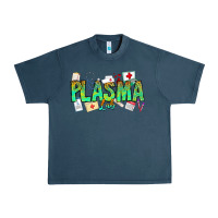Midnight Navy plasma lab Urban Heavy Tee - CowhideDigitalArt