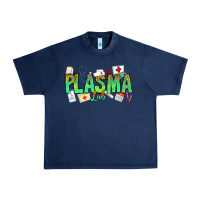 Navy plasma lab Urban Heavy Tee - CowhideDigitalArt
