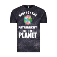 Cloud Black Destroy the patriarchy not the planet Vintage Tee - Bettercallsaul
