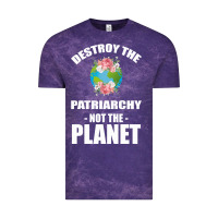 Cloud Purple Destroy the patriarchy not the planet Vintage Tee - Bettercallsaul