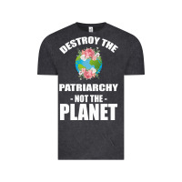 Vintage Black Destroy the patriarchy not the planet Vintage Tee - Bettercallsaul