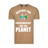 Vintage Coffee Destroy the patriarchy not the planet Vintage Tee - Bettercallsaul