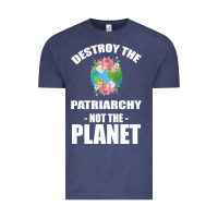 Destroy The Patriarchy Not The Planet Vintage Tee | Teevron