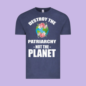 Destroy The Patriarchy Not The Planet Vintage Tee Designed By Bettercallsaul