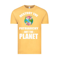 Vintage Mustard Destroy the patriarchy not the planet Vintage Tee - Bettercallsaul
