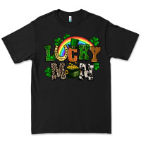 Black lucky mom St. Patricks Day Premium Tee - FaDigitalArtStudio