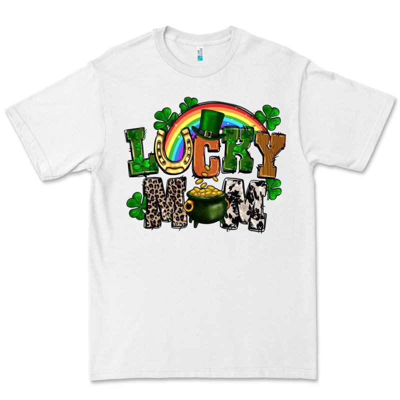 Lucky Mom St. Patricks Day Premium Tee by FaDigitalArtStudio | Teevron