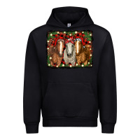 Black Christmas horses Urban Hoodie - RanaPortraitStore