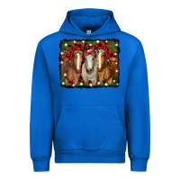 Cobalt Christmas horses Urban Hoodie - RanaPortraitStore