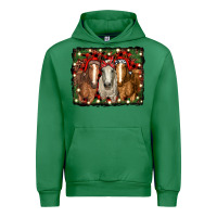 Emerald Christmas horses Urban Hoodie - RanaPortraitStore