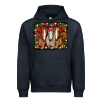 Navy Christmas horses Urban Hoodie - RanaPortraitStore