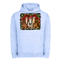 Pigment Grape Ice Christmas horses Urban Hoodie - RanaPortraitStore