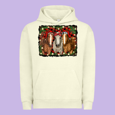 Christmas Horses Urban Hoodie Designed By Ranaportraitstore