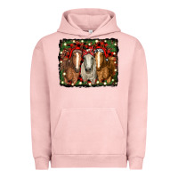Pigment Salmon Christmas horses Urban Hoodie - RanaPortraitStore