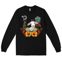 Black farm life sheep Long Sleeve Tee - SublimationCraftShop