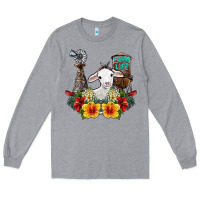 Heather Grey farm life sheep Long Sleeve Tee - SublimationCraftShop
