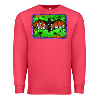 Cardinal bat shit crazy with background Premium Sweatshirt - Jasminsmagicworld