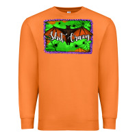 Carrot bat shit crazy with background Premium Sweatshirt - Jasminsmagicworld