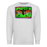 Dove Grey bat shit crazy with background Premium Sweatshirt - Jasminsmagicworld