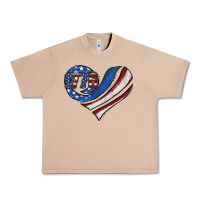 Burro american flag heart Urban Heavy Tee - Jasminsmagicworld