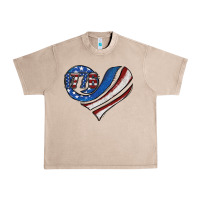 French Oak american flag heart Urban Heavy Tee - Jasminsmagicworld