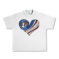 Lunar Rock american flag heart Urban Heavy Tee - Jasminsmagicworld