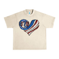 Sandshell american flag heart Urban Heavy Tee - Jasminsmagicworld