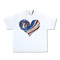 White american flag heart Urban Heavy Tee - Jasminsmagicworld