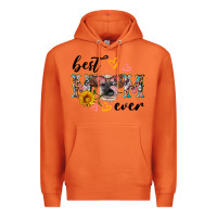 Carrot best mom ever with cow Premium Hoodie - Artiststas