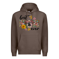 Coffee best mom ever with cow Premium Hoodie - Artiststas