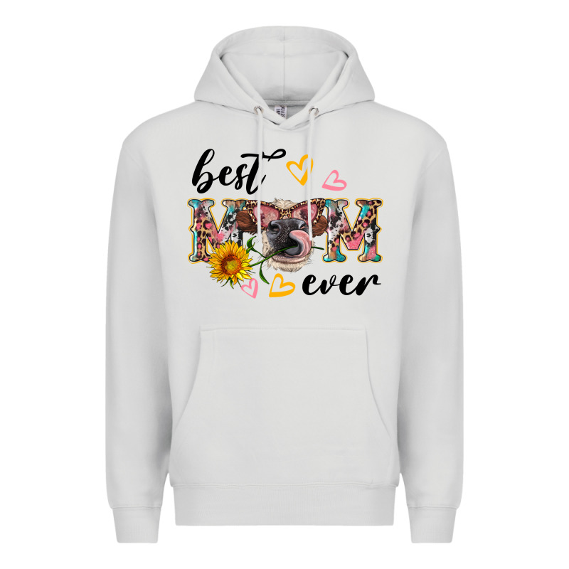 Best Mom Ever With Cow Premium Hoodie by Artiststas | Teevron