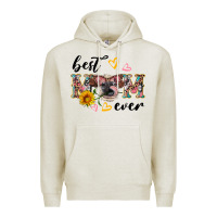 Oatmeal Heather best mom ever with cow Premium Hoodie - Artiststas