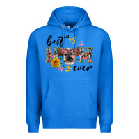 True Royal best mom ever with cow Premium Hoodie - Artiststas