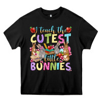 Black Easter Day I teach the cutest little bunnies Heavy Core Tee - OliviaCreatesArt